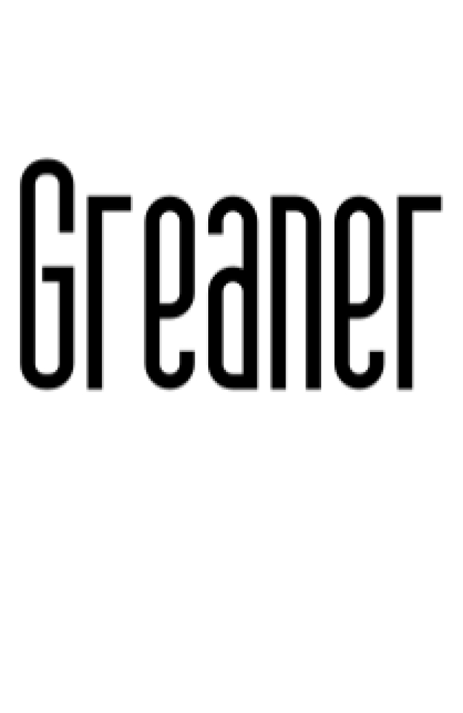 Greaner Font Preview