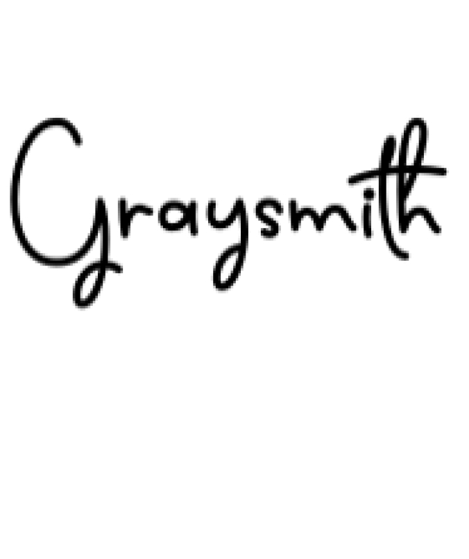 Graysmith Font Preview