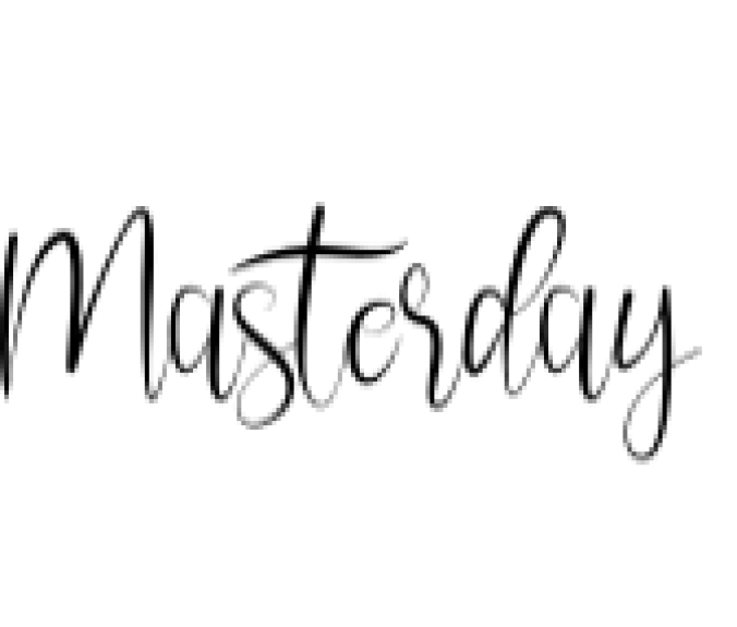 Masterday Font Preview