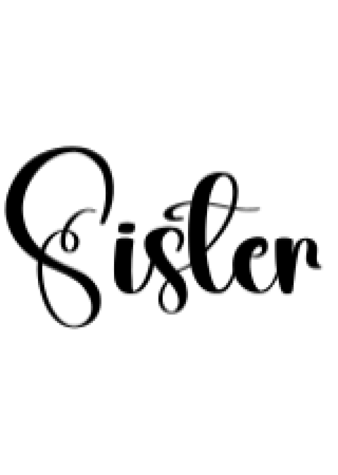 Sister Font Preview