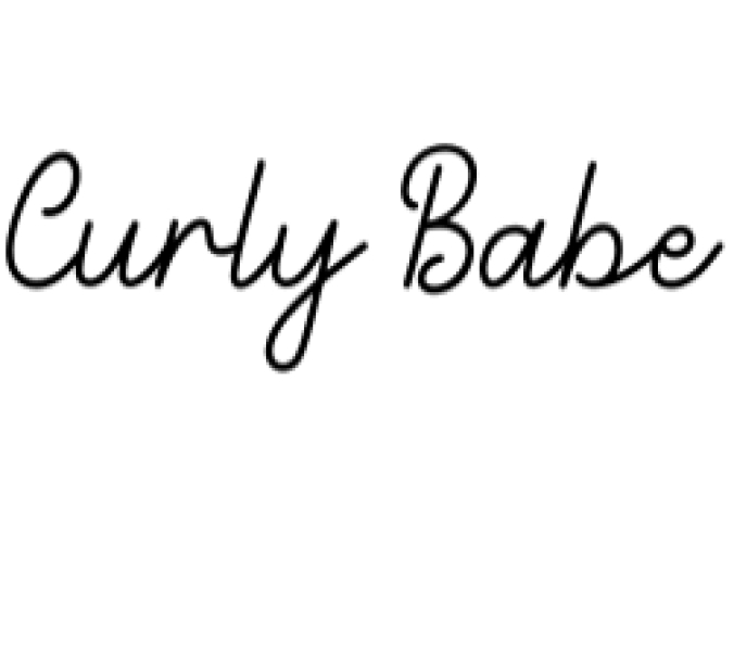 Curly Babe Font Preview