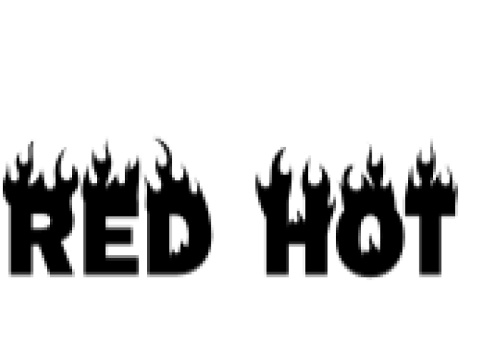 Red Hot Font Preview