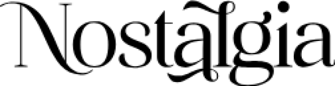 Nostalgia Font Preview