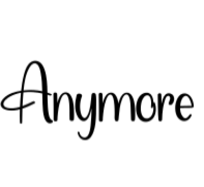 Anymore Font Preview