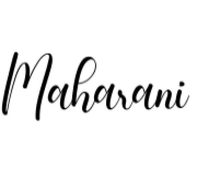 Maharani Font Preview