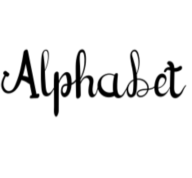 Alphabet Font Preview