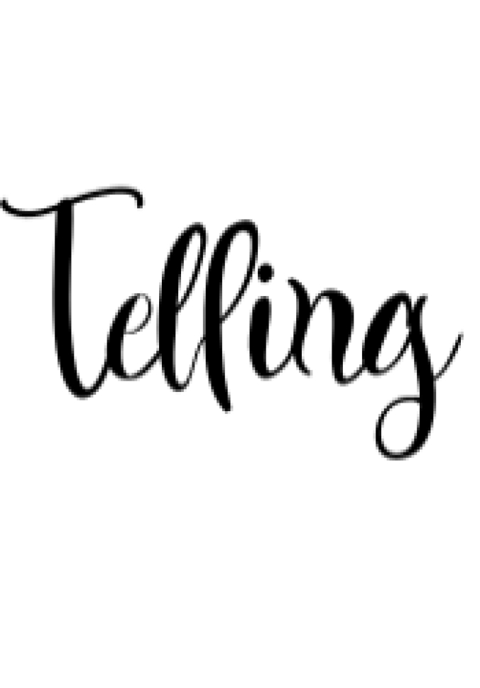 Telling Font Preview