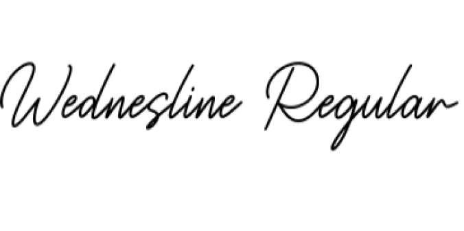 Wednesline Font Preview