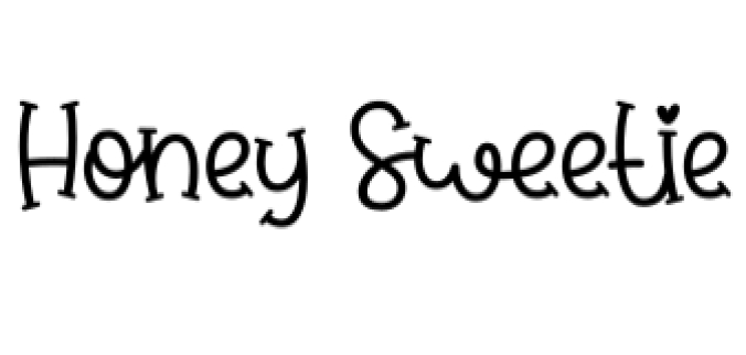 Honey Sweetie Font Preview