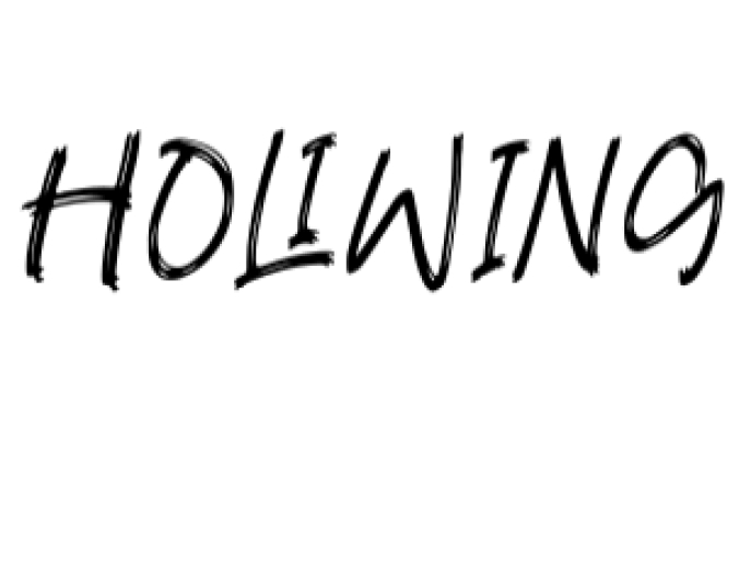 Holiwing Font Preview