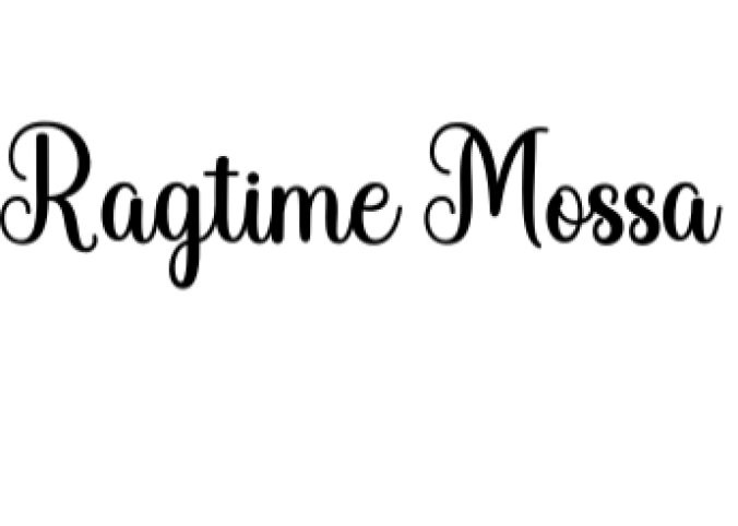 Ragtime Mossa Font Preview