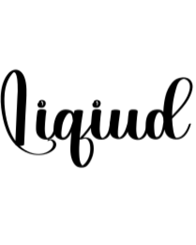 Liquid Font Preview