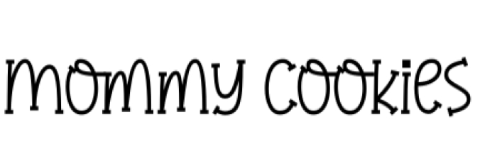Mommy Cookies Font Preview