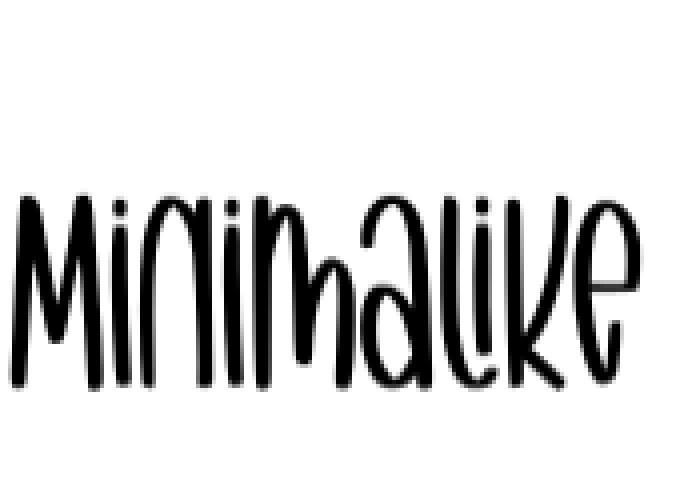 Minimalike Font Preview