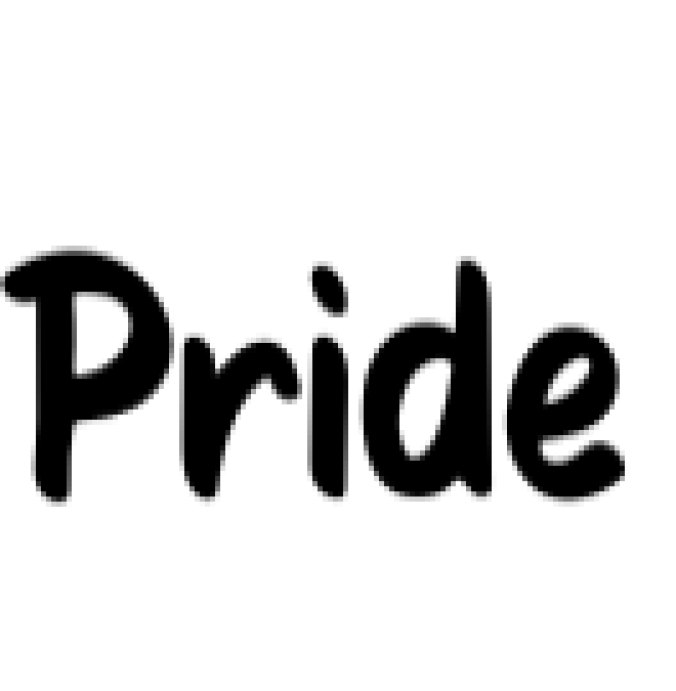 Pride Font Preview