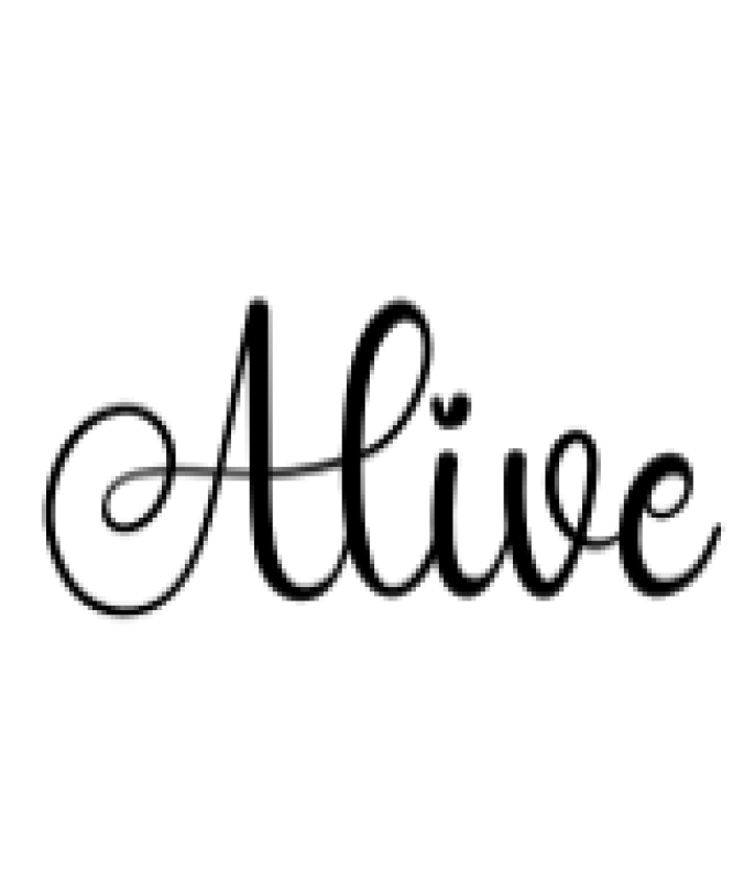 Alive Font Preview