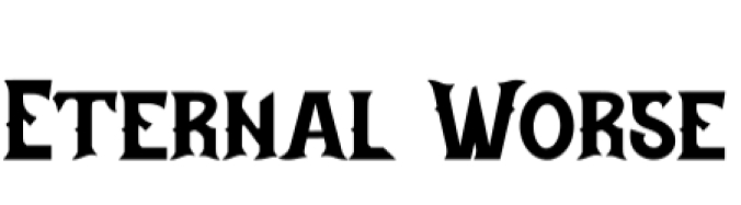 Eternal Worse Font Preview