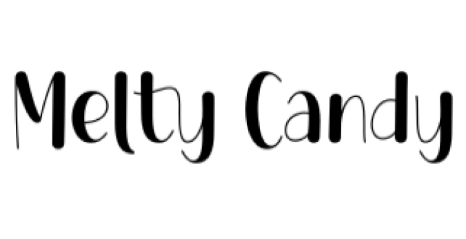 Melty Candy Font Preview