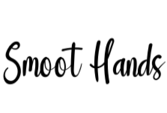 Smoot Hands Font Preview