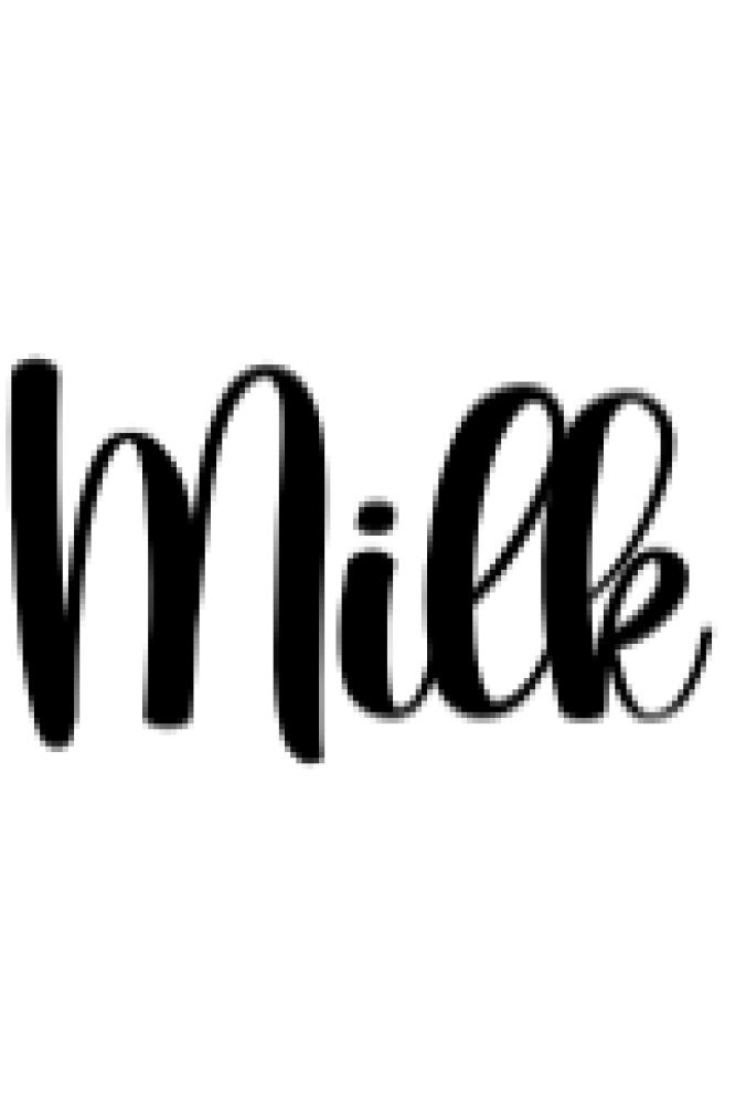 Milk Font Preview