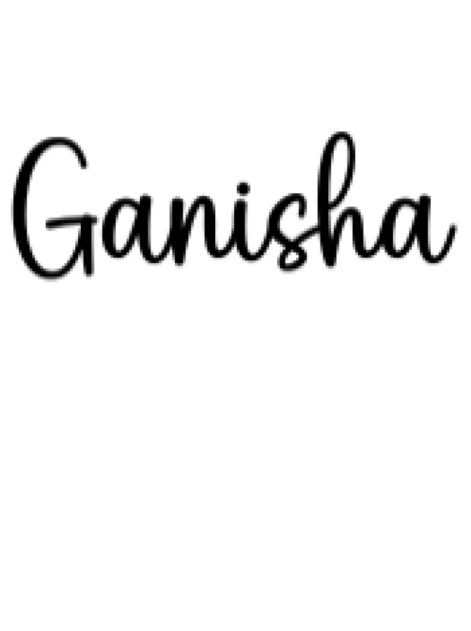 Ganisha Font Preview