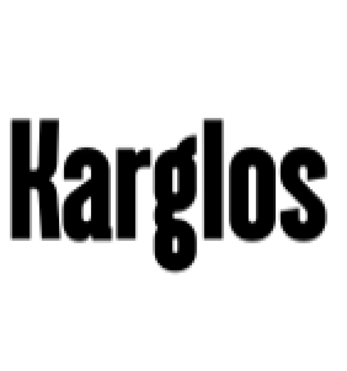 Karglos Font Preview
