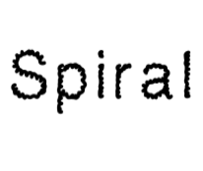 Spiral Font Preview