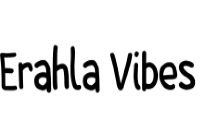 Erahla Vibes Font Preview