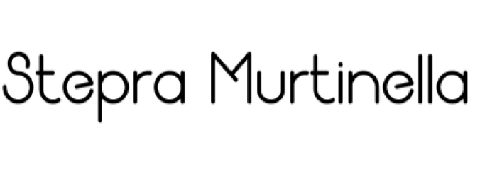 Stepra Murtinella Font Preview