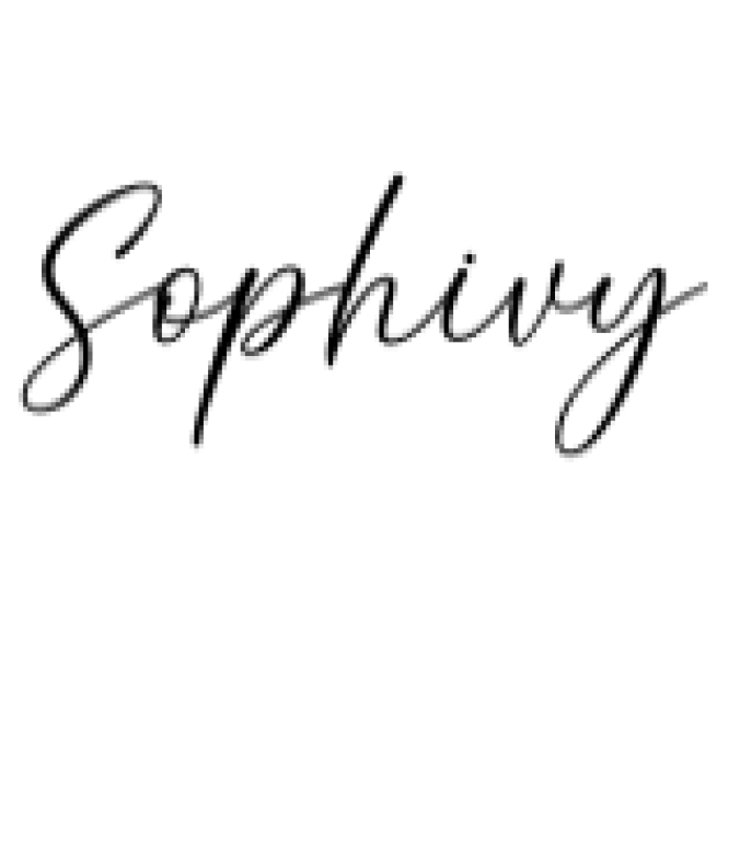 Sophivy Font Preview