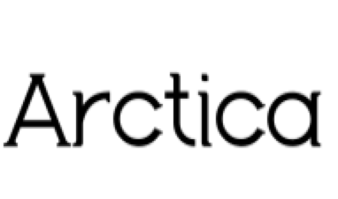 Arctica Font Preview