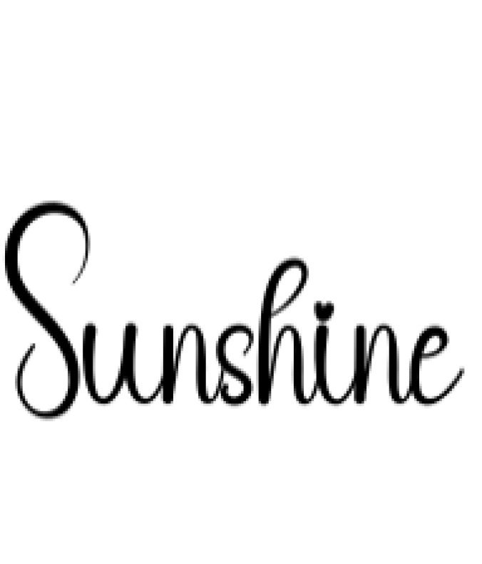 Sunshine Font Preview