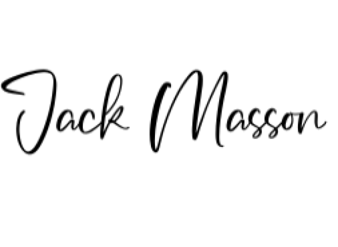 Jack Masson Font Preview
