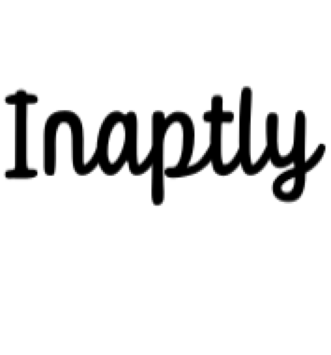Inaptly Font Preview
