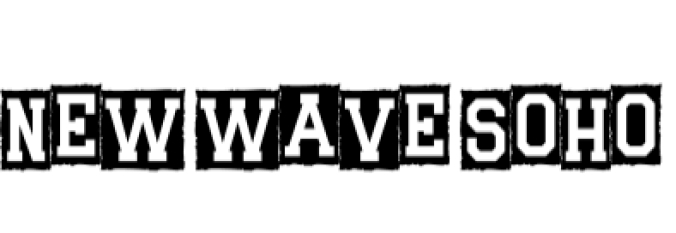 New Wave Soho Font Preview