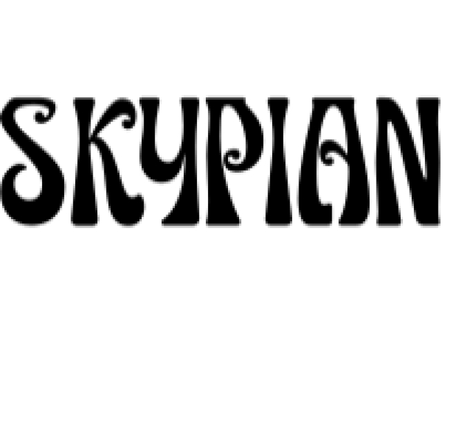 Skypian Font Preview