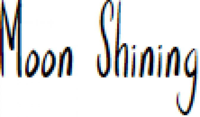 Moon Shining Font Preview