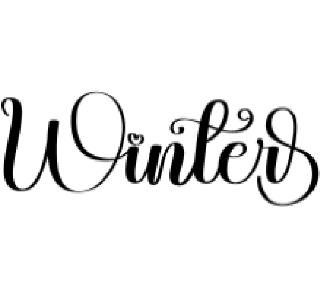 Winter Font Preview