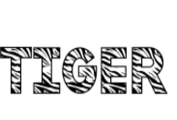 Tiger Font Preview