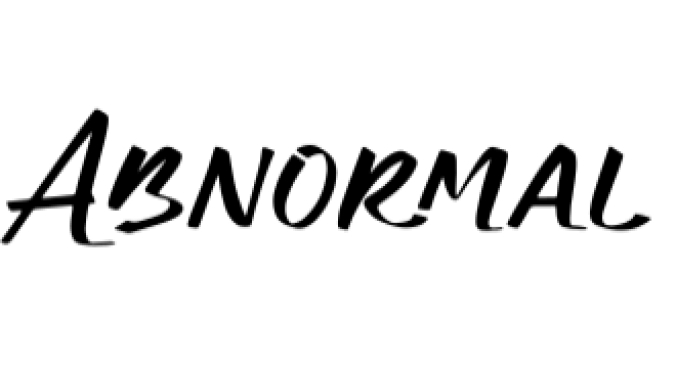 Abnormal Font Preview