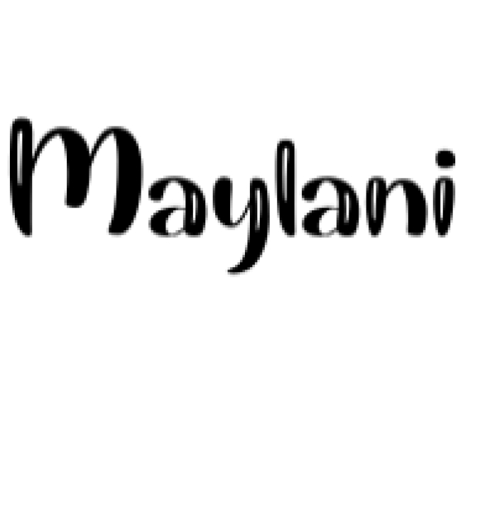 Maylani Font Preview