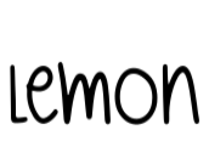 Lemon Font Preview