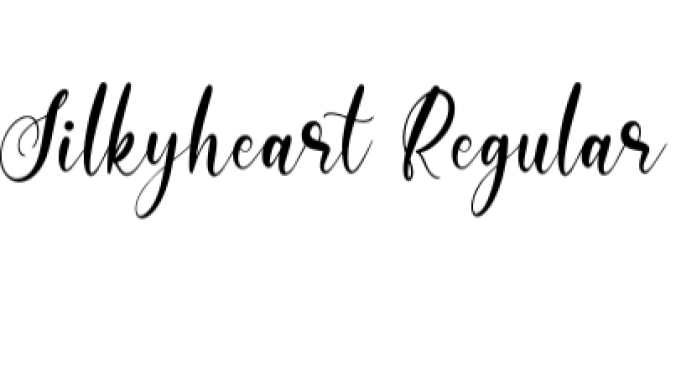 Silkyhearts Font Preview