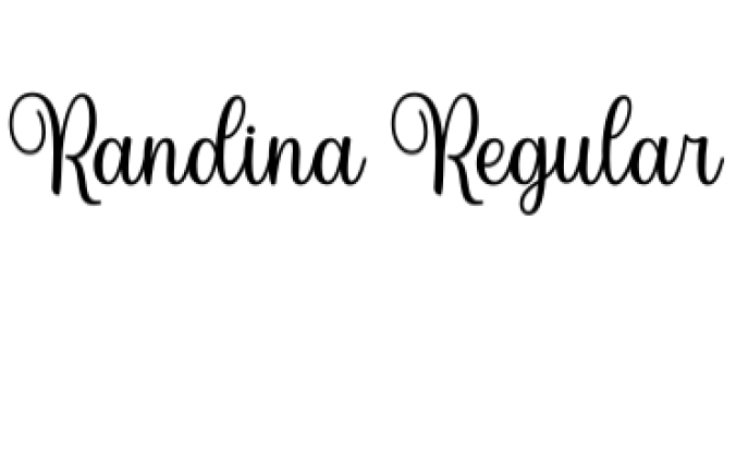 Randina Font Preview