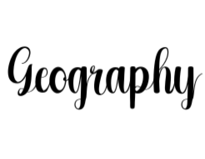 Geography Font Preview