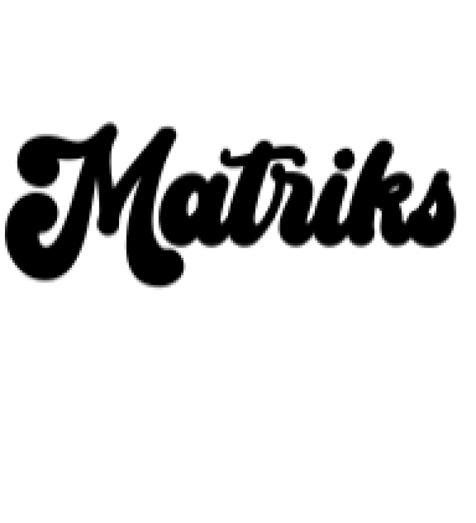 Matriks Font Preview