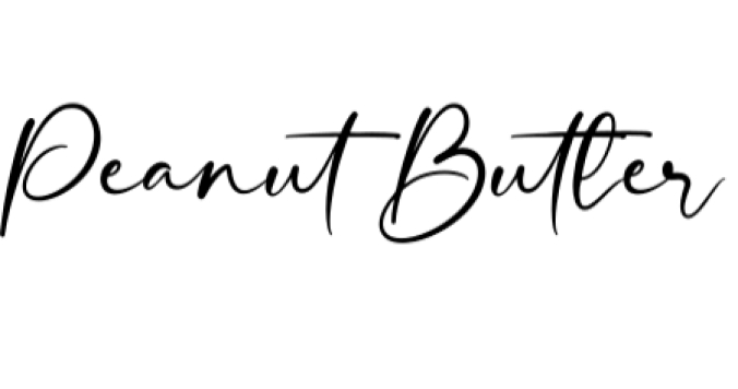 Peanut Butter Font Preview