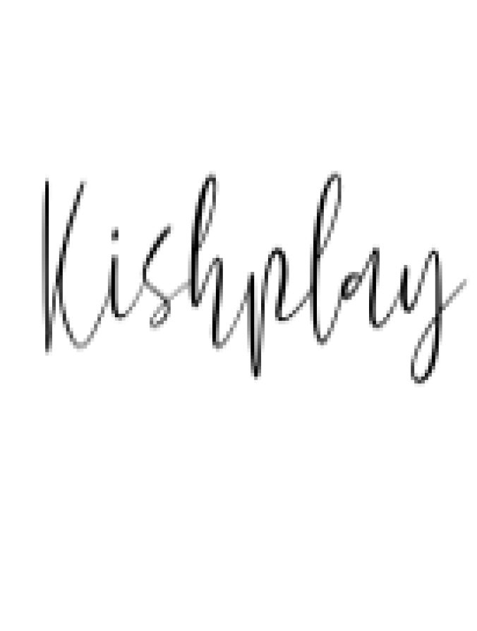 Kishplay Font Preview