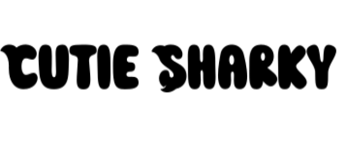 Cutie Sharky Font Preview