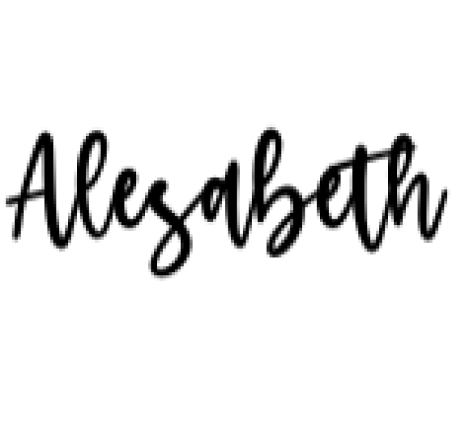 Alesabeth Font Preview